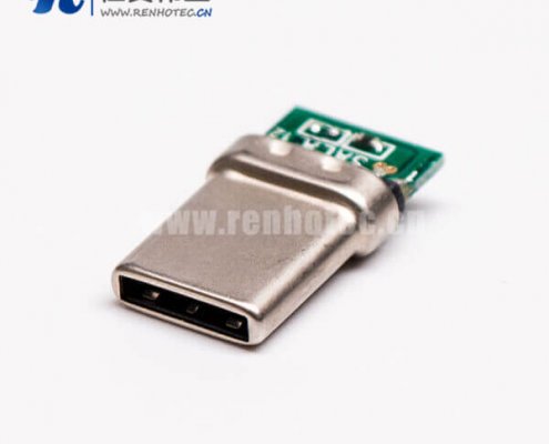 type c pcb板公头直式usb3.0接插件