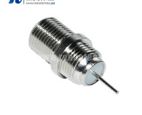 f射频接插件直式穿墙式母头面板安装