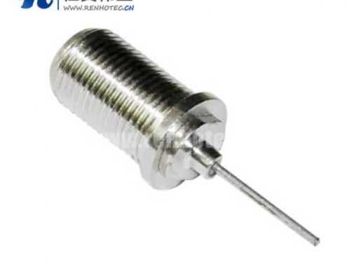 f系列接插件穿墙直式面板安装f头母头