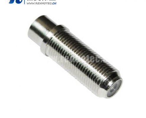 F母头电视射频接口直式螺纹锁紧式f头接插件