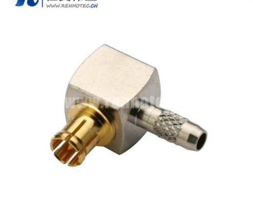 音频光纤连接线RG179 mcx射频同轴接插件弯式公头