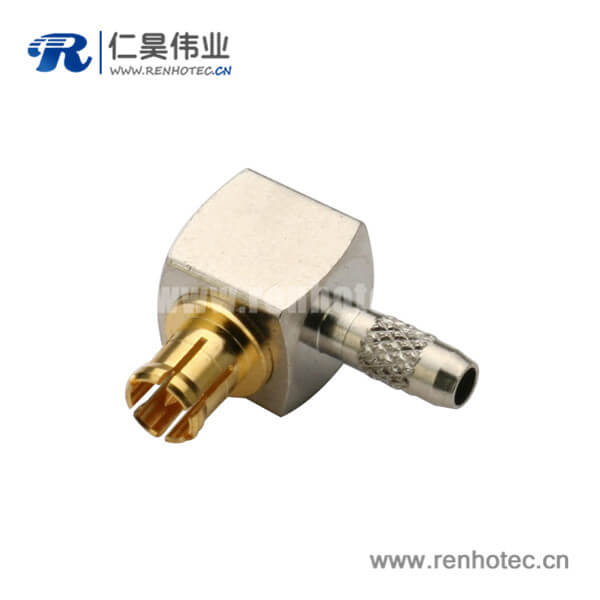 电视同轴电缆接头公头弯式压接RG179 mcx接插件 电视同轴电缆接头公头弯式压接RG179 mcx接插件