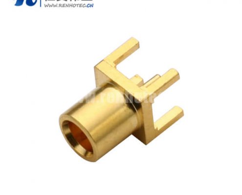 优质射频同轴接插件直插式镀金mcx面板安装母头