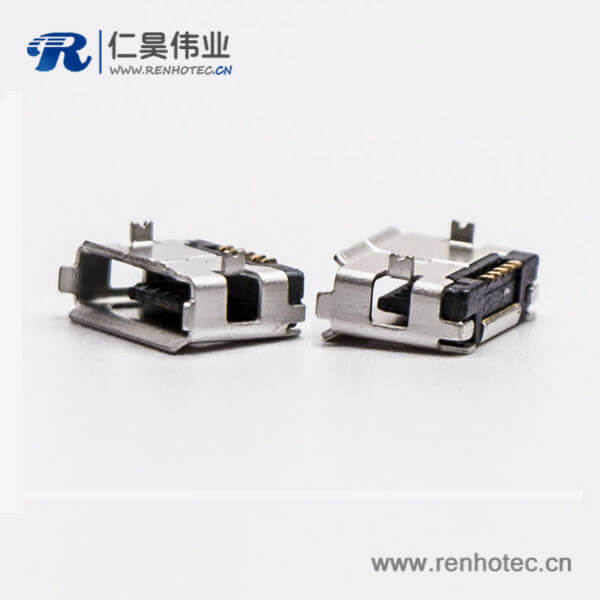 micro usb手机接口SMT母头A型两脚DIP 5.65 micro usb手机接口SMT母头A型两脚DIP 5.65