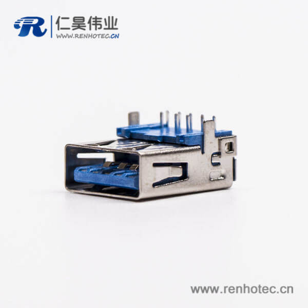 usb3.0插座a型母座弯式DIP直脚插板 usb3.0插座a型母座弯式DIP直脚插板