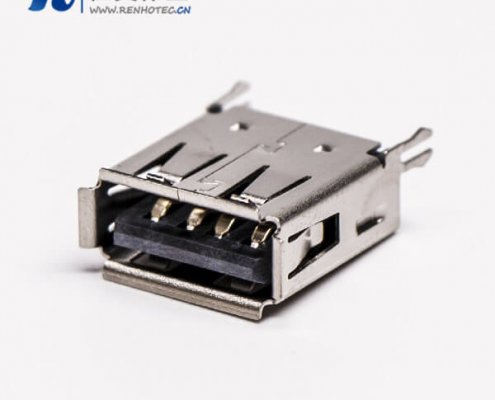 直插usb封装母座dip带鱼叉脚接板