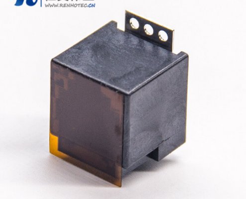 rj12 6p6c贴片接PCB板直式180度单口带盖