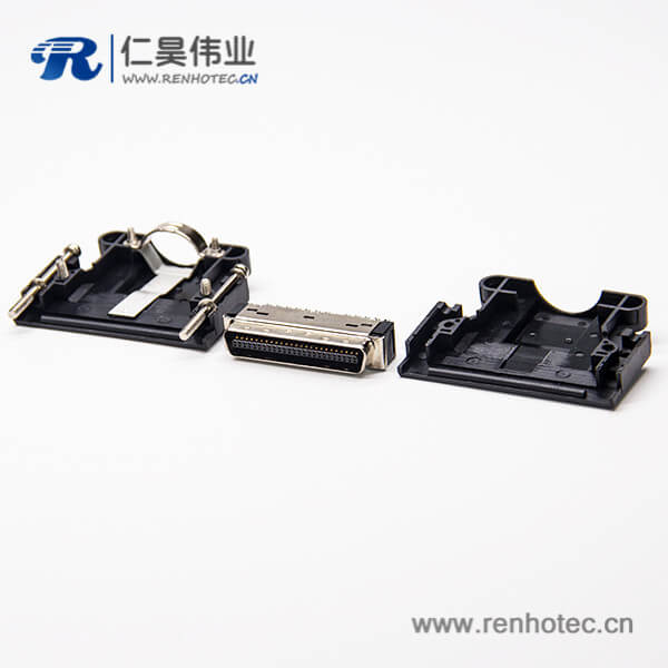 50 Pin SCSI 塑料外壳螺丝接插件 50 Pin SCSI 塑料外壳螺丝接插件