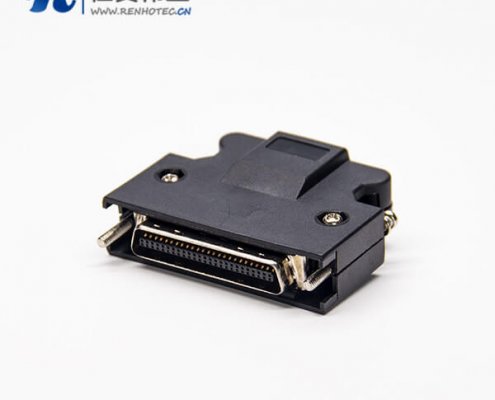 50 Pin SCSI 塑料外壳螺丝接插件