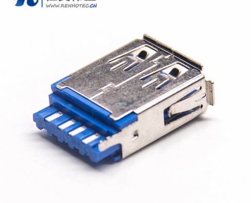 USB3.0 A母插板180度1U''无卷边铜壳