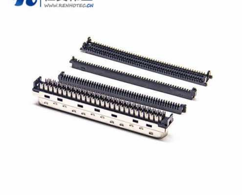 SCSI68芯接插件HPCN型直式公头刺破式接头接线