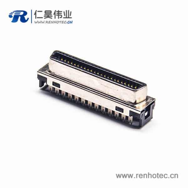 SCSI 50芯接插件HPCN型直式母头刺破式接头接线