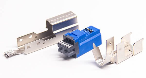 USB3.0B带铁壳短体9p打印设备接头