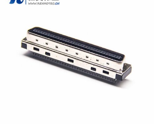 SCSI68芯公头直式HPCN夹板接插件