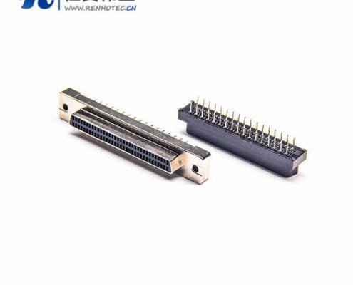 SCSI 68p HPDB直式母头插板接插件