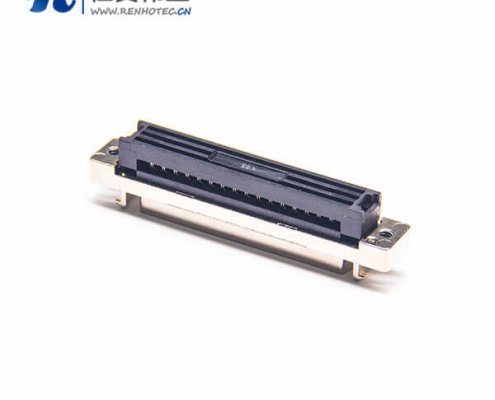 SCSI-68p公头HPDB刺破式插头直式焊接式接插件