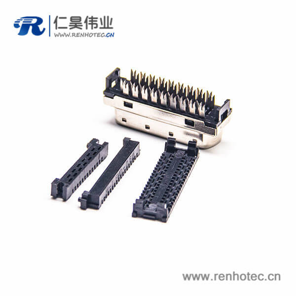 SCSI公头接插件36针HPCN刺破式直式插头