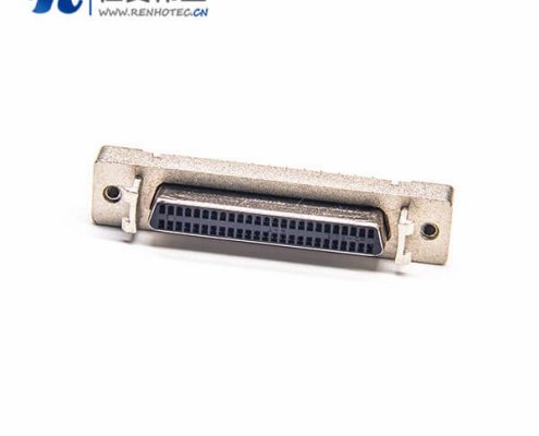 SCSI 50P接插件HPDB母头直式刺破式接线插座