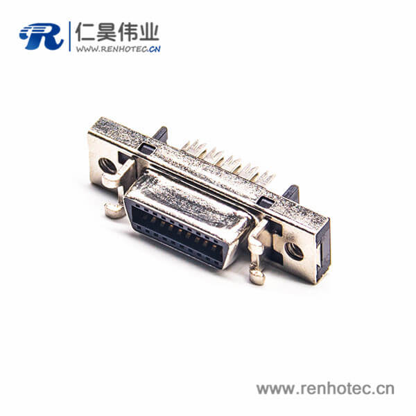 SCSI板对板接插件HPCN直式14芯刺破式面板安装母头插座 SCSI板对板接插件HPCN直式14芯刺破式面板安装母头插座