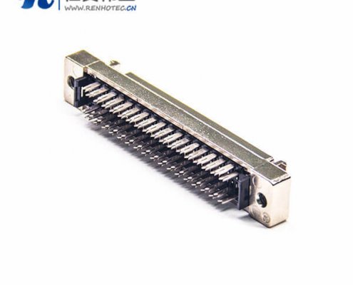 68针 SCSI接插件HPDB型母头直式刺破式面板安装插座