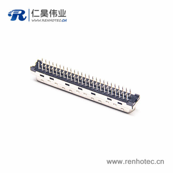 SCSI接插件100芯HPDB公头插板PCB板安装直式 SCSI接插件100芯HPDB公头插板PCB板安装直式