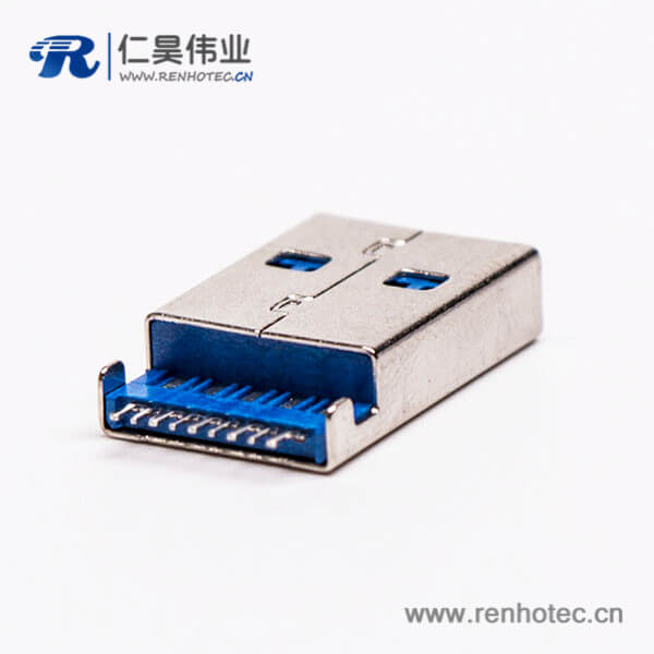 usb3.0 a公头直式沉板SMT接PCB板 usb3.0 a公头直式沉板SMT接PCB板