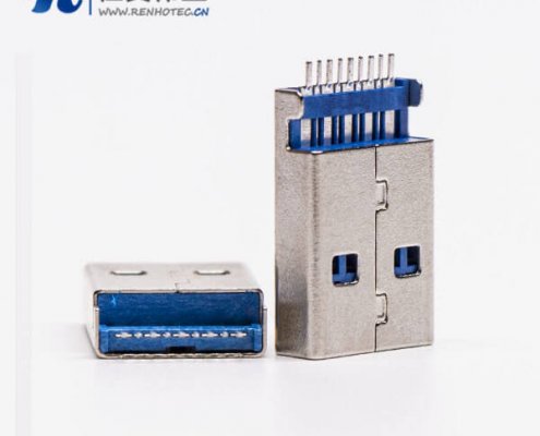 usb3.0 a公头直式沉板SMT接PCB板