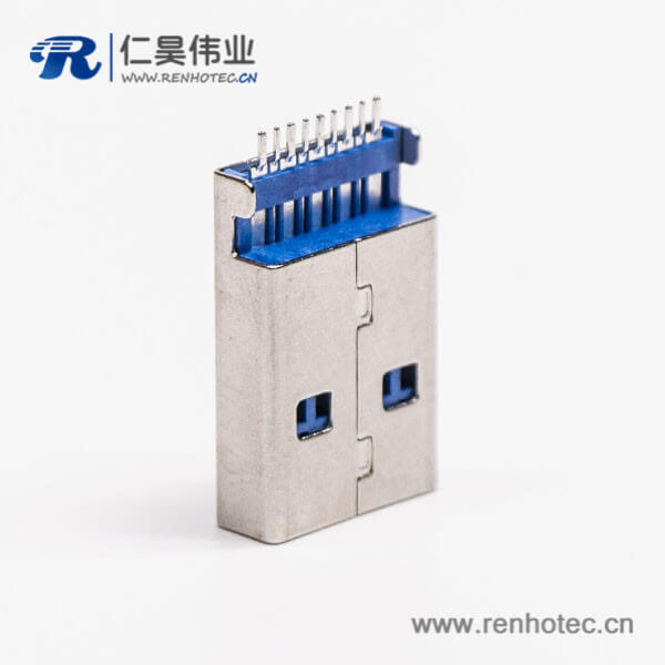 usb3.0 a公头直式沉板SMT接PCB板 usb3.0 a公头直式沉板SMT接PCB板