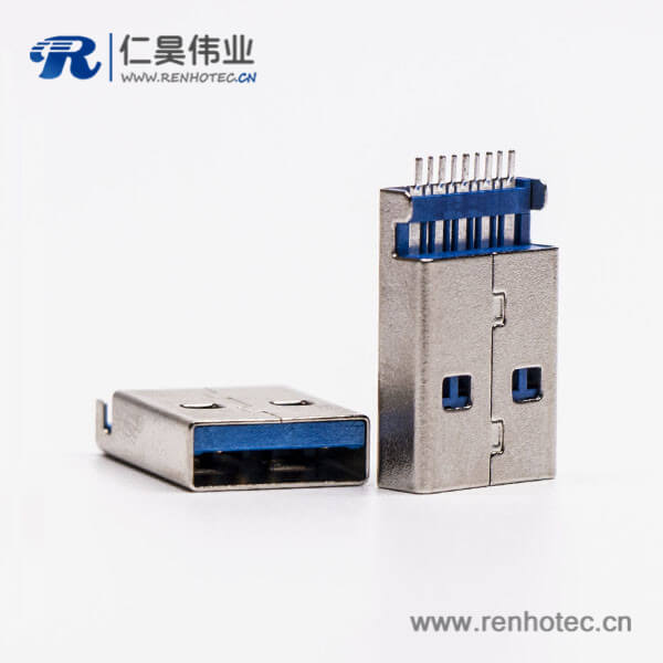 usb3.0 a公头直式沉板SMT接PCB板 usb3.0 a公头直式沉板SMT接PCB板