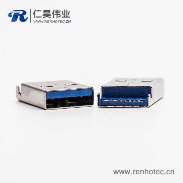 usb3.0 a公头直式沉板SMT接PCB板 usb3.0 a公头直式沉板SMT接PCB板