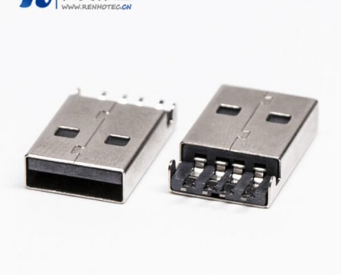 usb type a 公头90度SMT沉板接PCB板