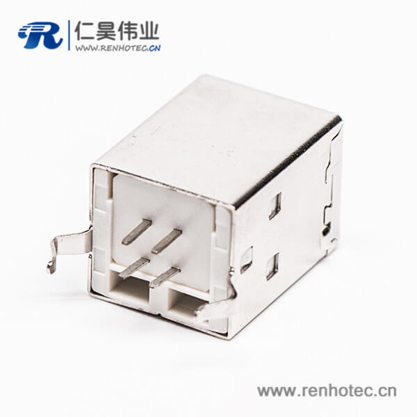 usb type b接口母头直式DIP插PCB板 usb type b接口母头直式DIP插PCB板