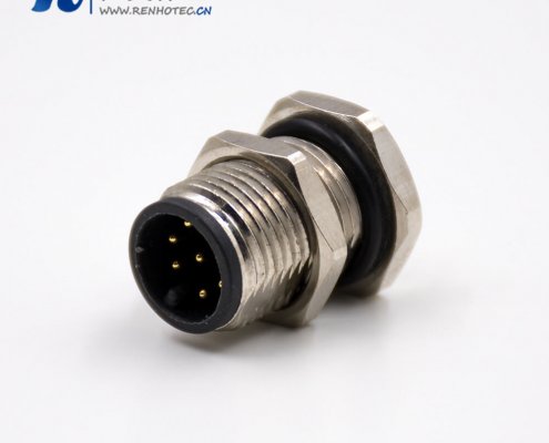 M128芯公头接插件A扣180°接PCB板板端插座传感器