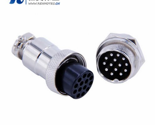 14芯航空插头接插件GX20直式常规款母插头公插座