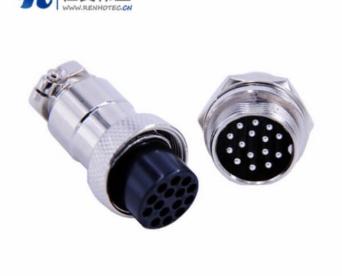 GX20航空接插件15芯直式防水插头插座