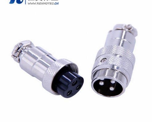 GX20对接航空插头3芯接线式直式电子接插件