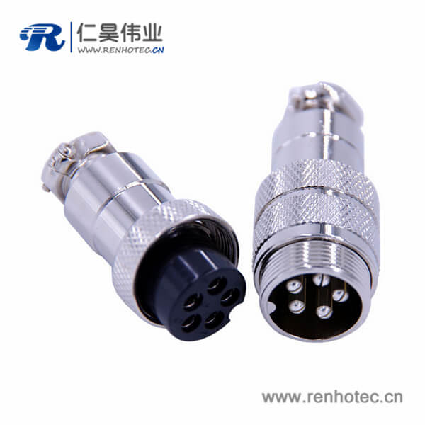 航空插头接插件GX20直式对接公母接插件 航空插头接插件GX20直式对接公母接插件