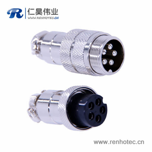 航空插头接插件GX20直式对接公母接插件 航空插头接插件GX20直式对接公母接插件