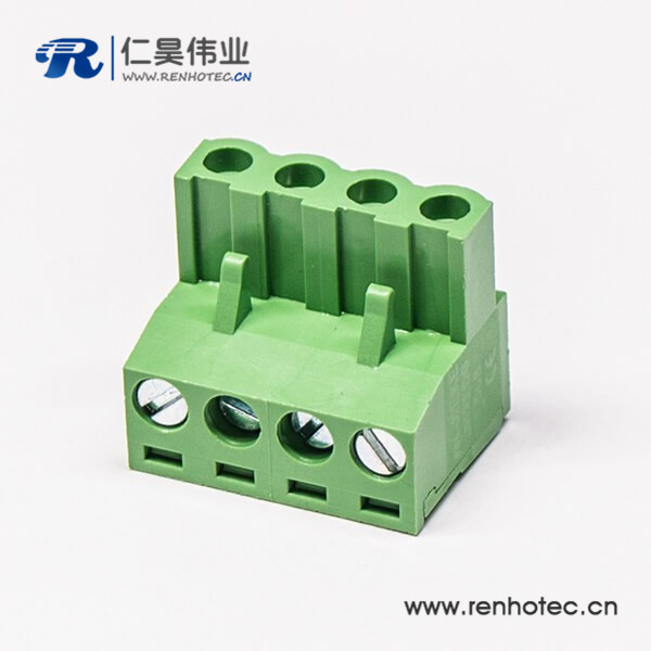 可插拔90度端子端子弯式四螺钉插拔式接线接插件