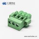 绿色插头插拔式端子三螺钉直式压接接线接插件