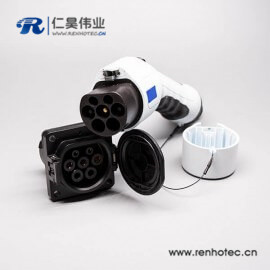 电动汽车充电座交流充电枪国标 16A 32A 电动汽车充电座交流充电枪国标 16A 32A