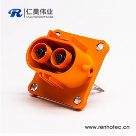 2芯200A汽车接插件高压自锁插座 2芯200A汽车接插件高压自锁插座