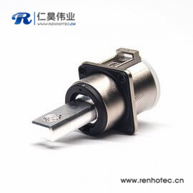 高压电插座电流200A金属单芯8mm直式互锁接插件 高压电插座电流200A金属单芯8mm直式互锁接插件