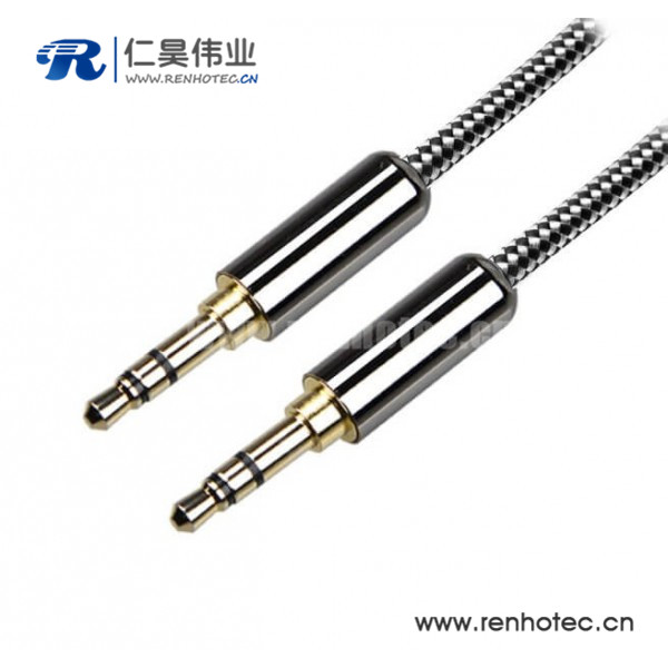 3.5mm av转换线DIY公对公喇叭线30CM