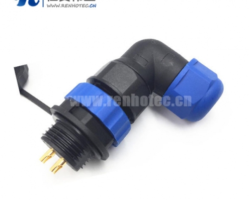 IP68防水航空插头插座 5芯公插头母插座SP21