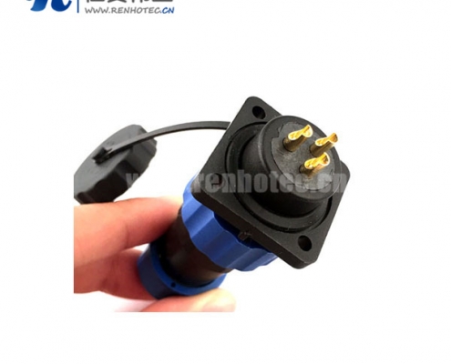 SP17信号传输接头7芯尼龙电缆防水连接