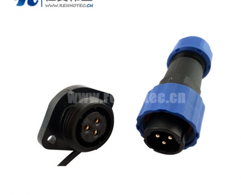 SP17航空插头防水5芯航空插座5芯