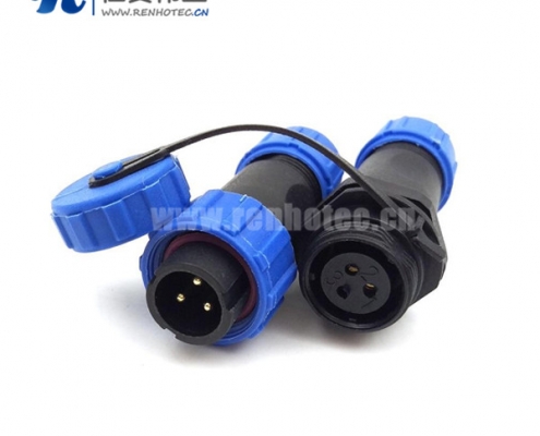 电源防水接头航空插头插座SP13 3芯